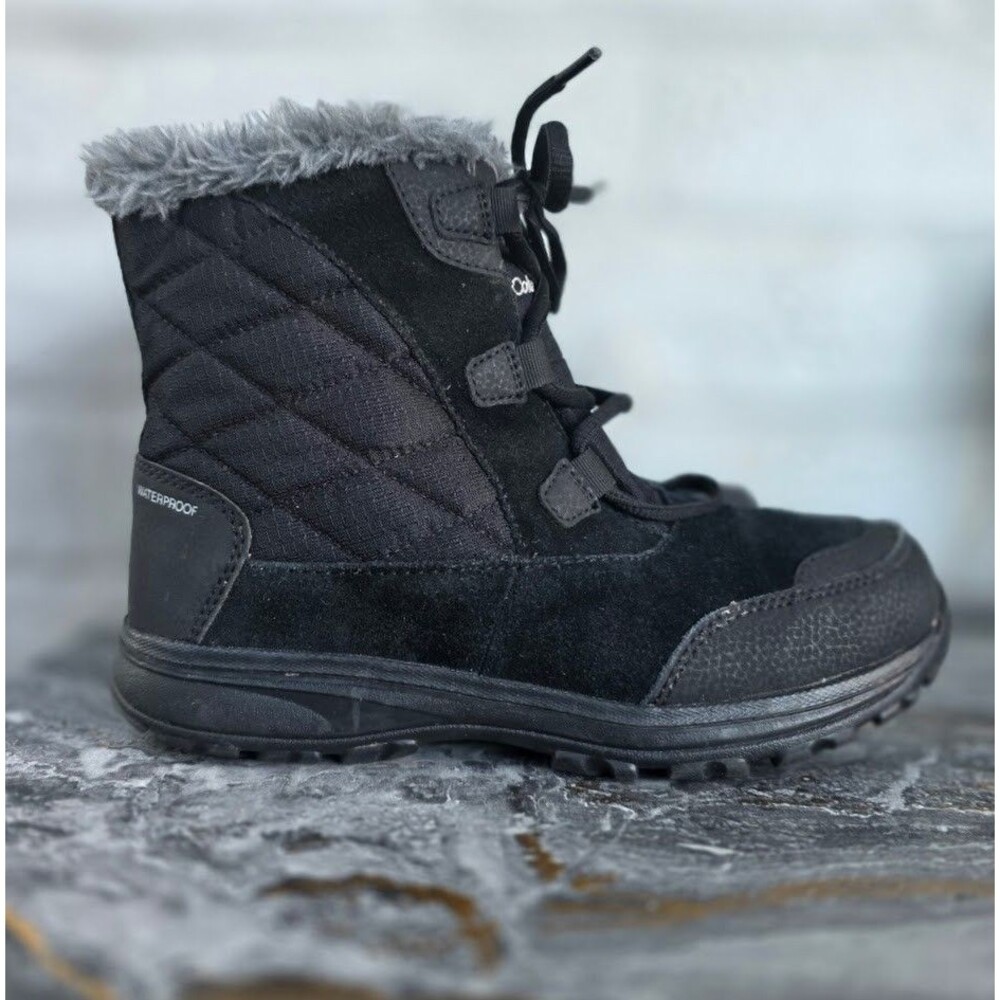 Columbia Ice Maiden Shorty Women's Snow Boots Black/Grey Size US 6